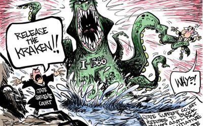 Clear-cut victory for our initiative:  Pam Roach roasts opponent of 1366