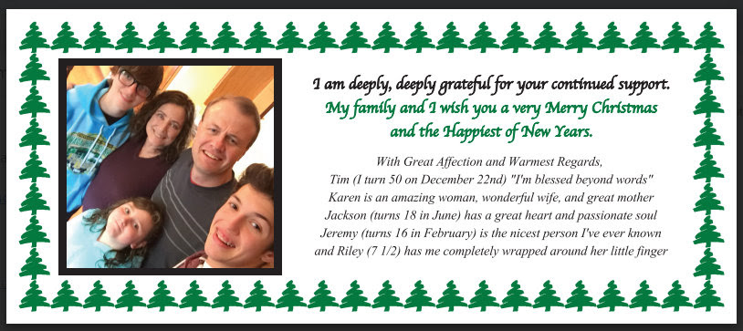 The Eyman family wishes you a very Merry Christmas and Happy New Year
