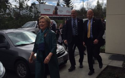 Yesterday, I went to Hillary’s political rally at the Machinists’ Union Hall in Everett