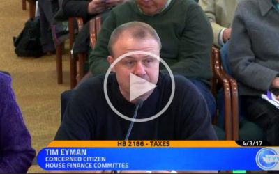 WATCH VIDEO:  Eyman in Olympia testifying against Democrats’ income tax scheme