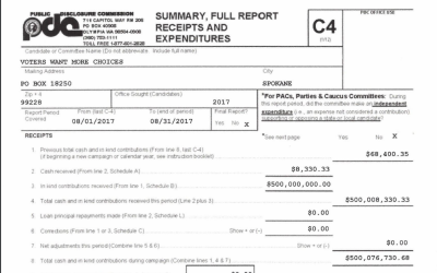 Biggest donation in state history goes to our $30 Tabs Initiative (who did it?)
