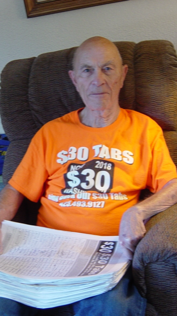 THIS SHOULD INSPIRE EVERYONE:  88 years young super-supporter Bob Henkel from Tacoma collected and turned in 6500+ signatures for $30 Tabs Initiative — did I mention this amazing, heroic man only has the use of one arm?