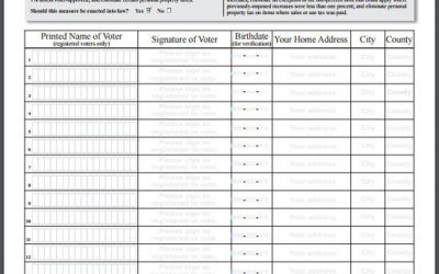 Today we kick-off the signature drive for the Property Tax Fairness Initiative