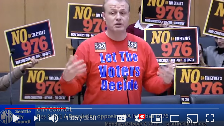 WATCH VIDEO: I-976 Eyman versus Socialist Kshama Sawant and the Seattle City Clown-cil. Here’s how I defended taxpayers, initiative process, and I-976.