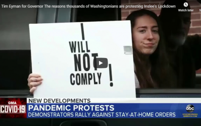 AWESOME SHORT VIDEO: Why are people protesting Inslee? Join me/us, today, Wed, April 22, 1-2pm