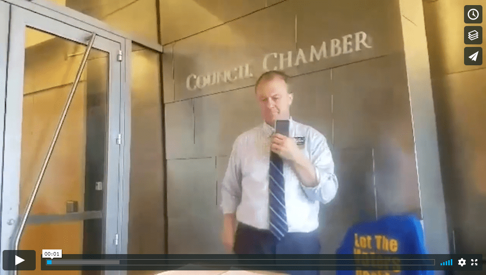 VIDEO: At yesterday’s Seattle City Council meeting, Eyman tells Seattle Socialist: “Kshama Sawant, you should be in jail, not behind a microphone.”