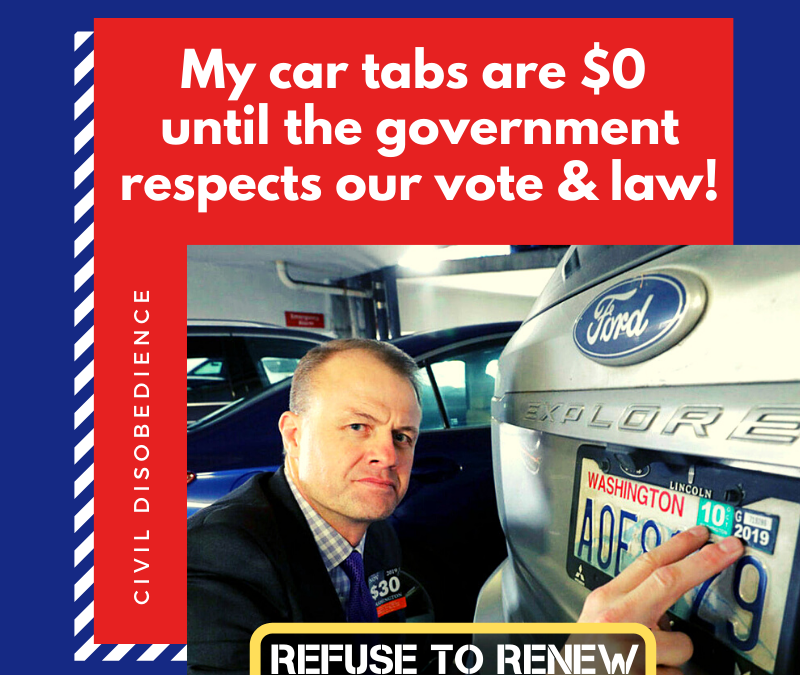 My vehicle tabs are 11 months overdue. I won’t, and you shouldn’t, renew until they’re $30!