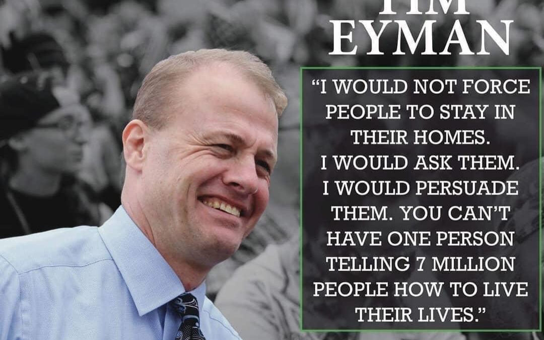 The idea of 700 days of one-man rule by Governor Eyman may get Democrats to finally rein in Inslee. Watch my short testimony on emergency powers bill.